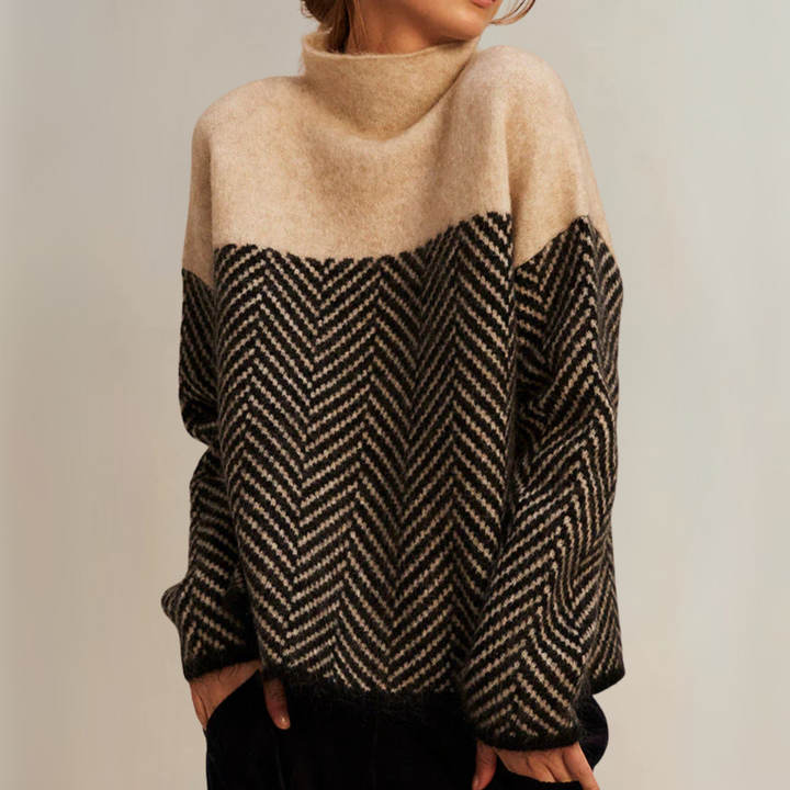 SOFIA™ COTTON TURTLENECK SWEATER