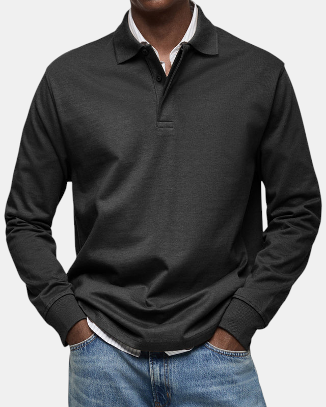 CALLUM™ | LUXURY LONG-SLEEVE POLO