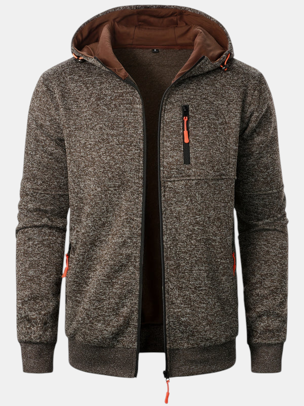 ANDREAS™ CLASSIC KNIT HOODED ZIP UP