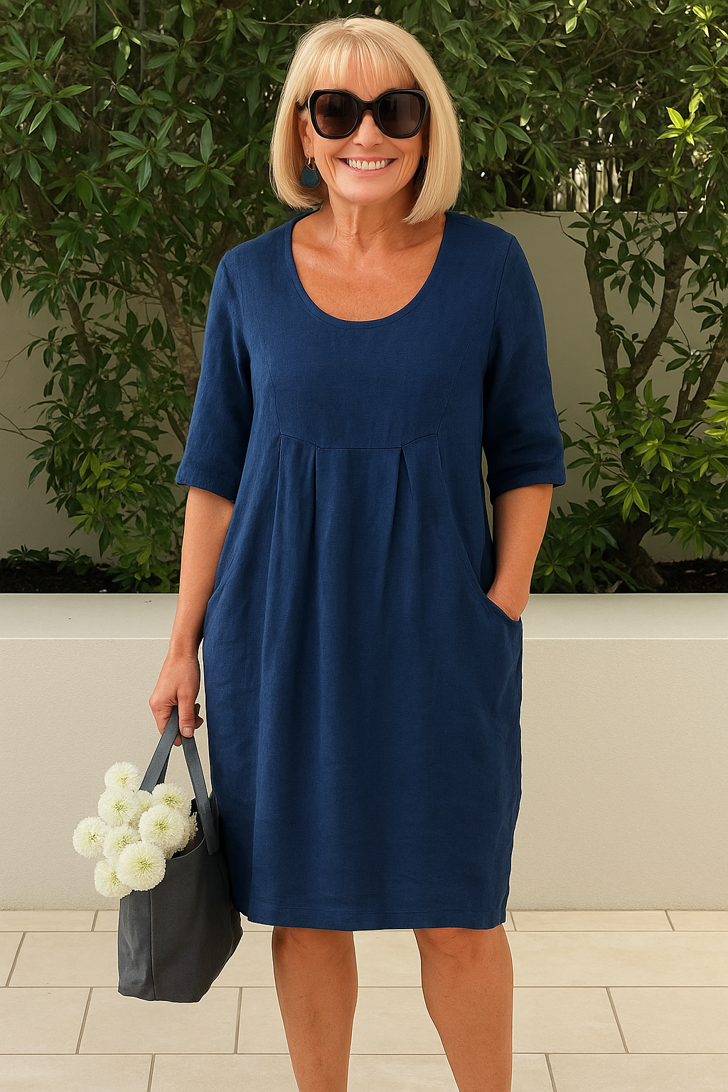 NALEE ™ - RELAXED LINEN-LOOK DRESS