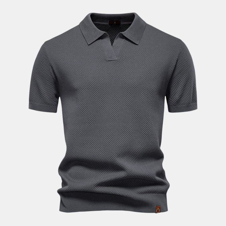 ALVARO™ TEXTURED POLO SHIRT