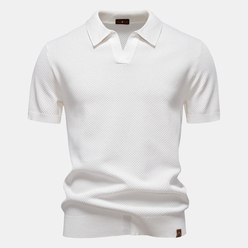 ALVARO™ TEXTURED POLO SHIRT