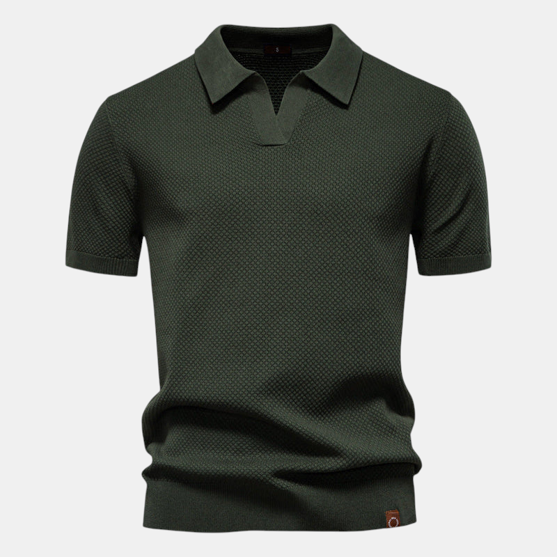 ALVARO™ TEXTURED POLO SHIRT