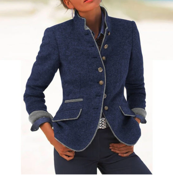CLARISSE™ CLASSIC HIGH-NECK CARDIGAN