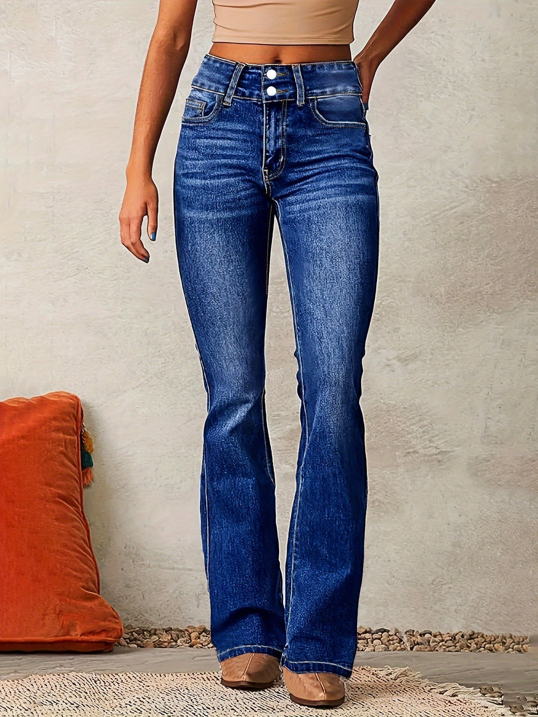 AYA™ | HIGH WAISTED FLARED JEANS
