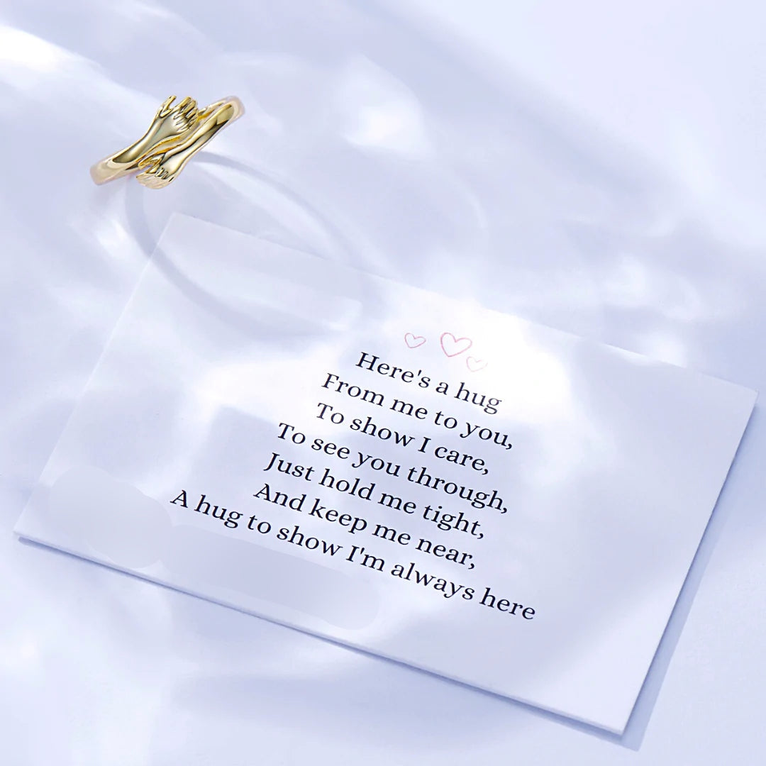 SOLANE ™ - GOLDEN HUG RING A GENTLE SYMBOL OF LOVE
