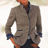 CLARISSE™ CLASSIC HIGH-NECK CARDIGAN