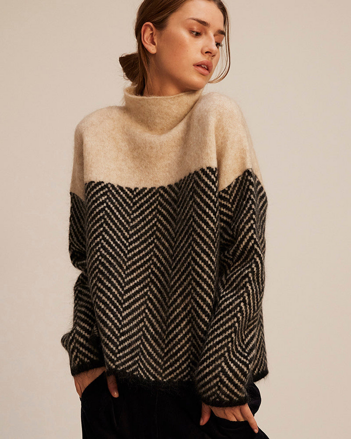 SOFIA™ COTTON TURTLENECK SWEATER