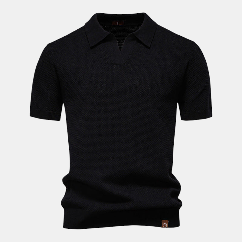 ALVARO™ TEXTURED POLO SHIRT