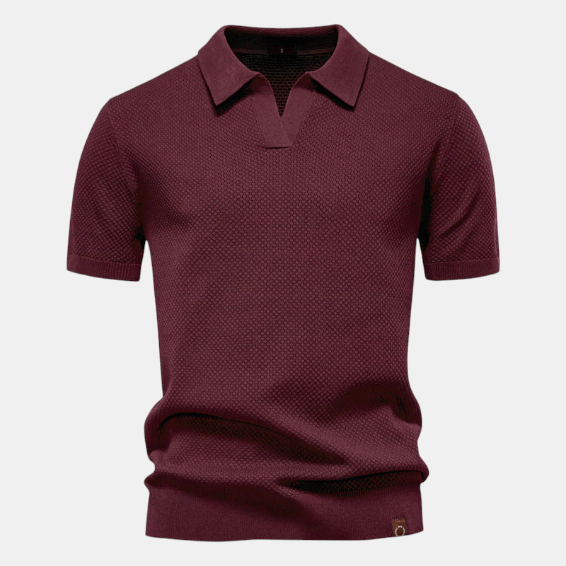 ALVARO™ TEXTURED POLO SHIRT