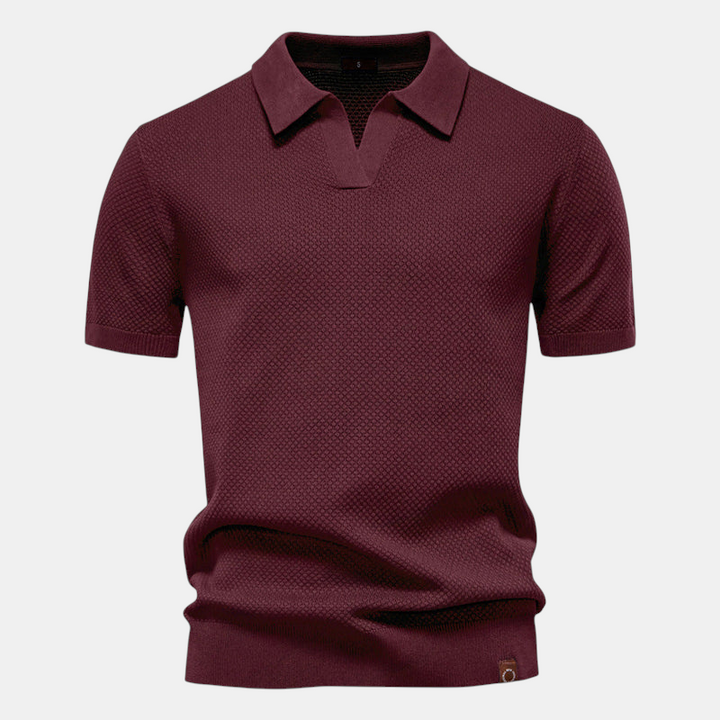 ALVARO™ TEXTURED POLO SHIRT