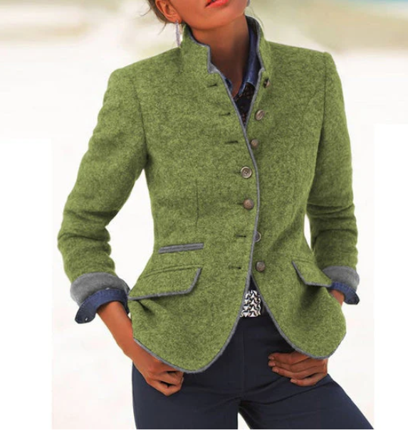 CLARISSE™ CLASSIC HIGH-NECK CARDIGAN