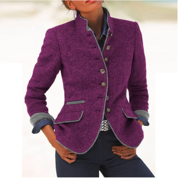 CLARISSE™ CLASSIC HIGH-NECK CARDIGAN