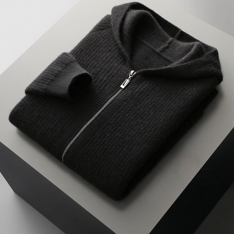 TAVIAN™ WOOL ZIP UP HOODIE